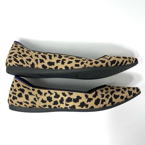 Rothy’s “The Point” Leopard Animal Print Slip On Pointed Toe Flats Size 7.5 - Picture 6 of 9